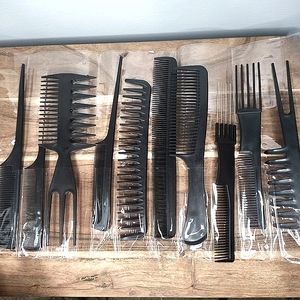 Oneleaf 10PCS Hair Stylists Professional Styling Comb Set Variety Pack